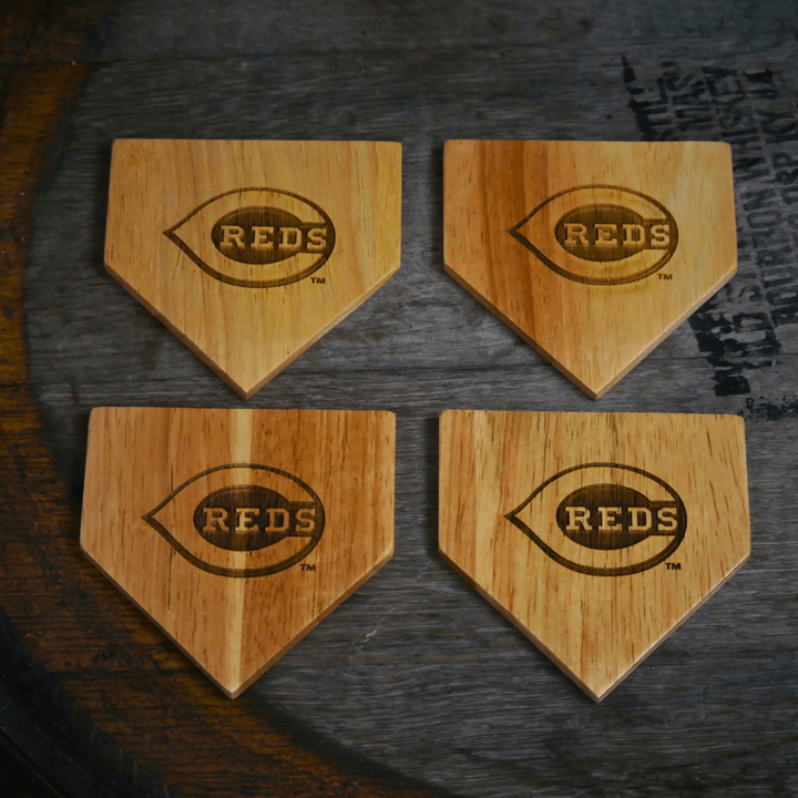 Dugout Mugs® | Cincinnati Reds Wood Coaster