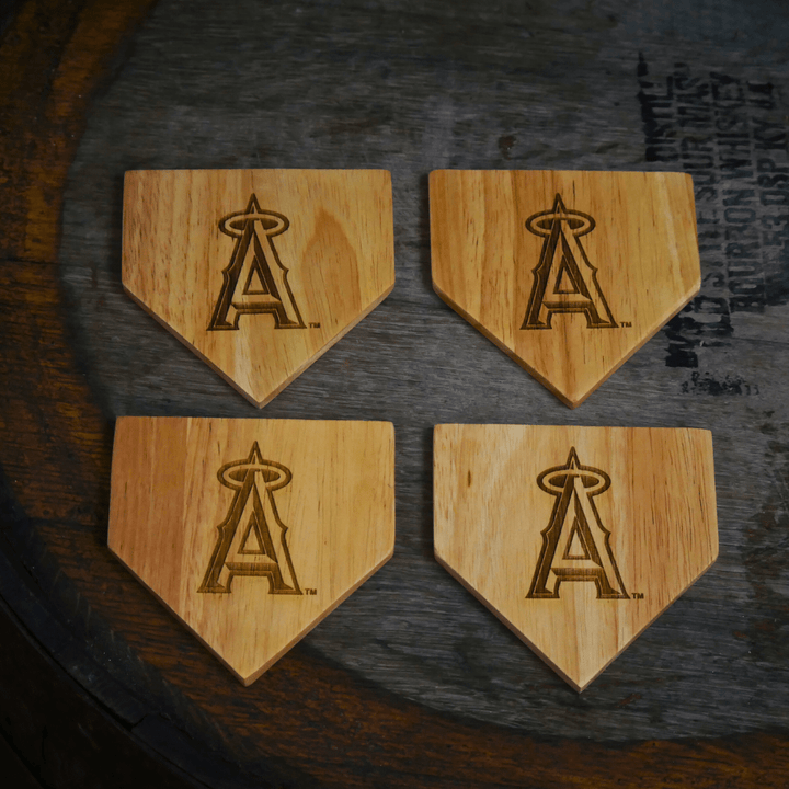 Dugout Mugs® | Los Angeles Angels Wood Coaster