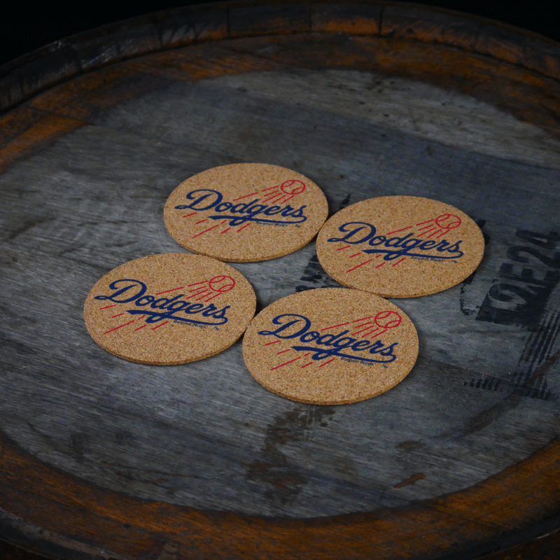 Dugout Mugs® | Los Angeles Dodgers Cork Coasters