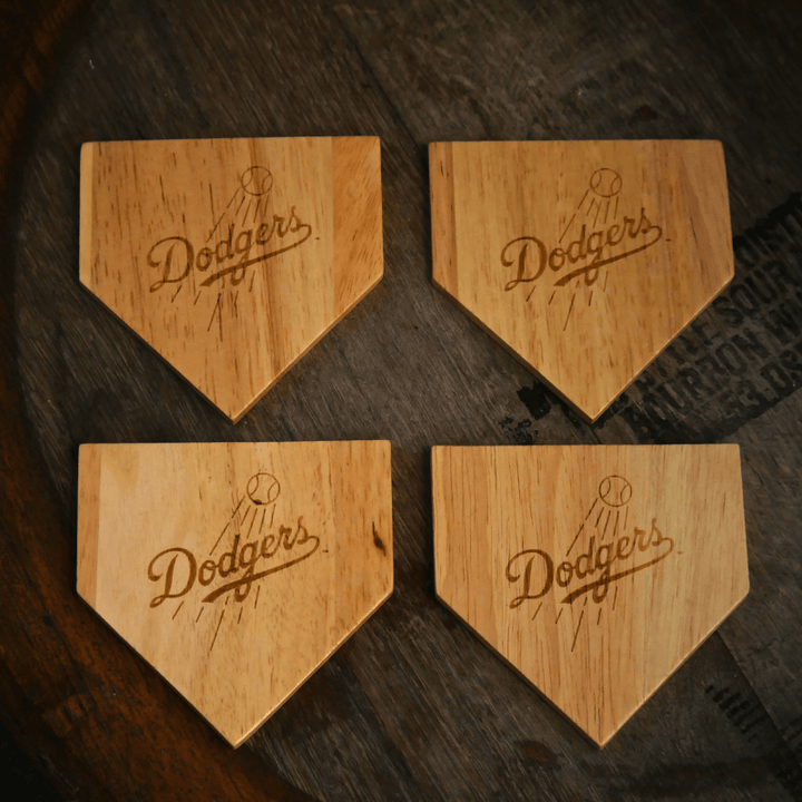 Dugout Mugs® | Los Angeles Dodgers Wood Coaster
