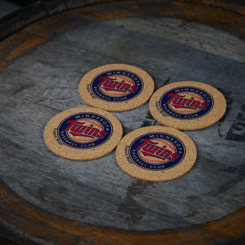 Dugout Mugs® | Minnesota Twins Cork Coasters