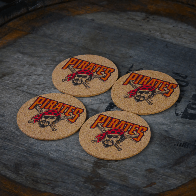 Dugout Mugs® | Pittsburgh Pirates Cork Coasters