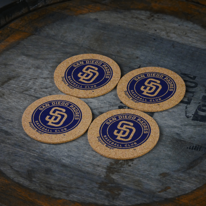 Dugout Mugs® | San Diego Padres Cork Coasters