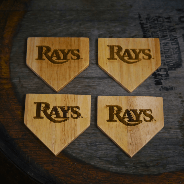 Dugout Mugs® | Tampa Bay Rays Wood Coaster