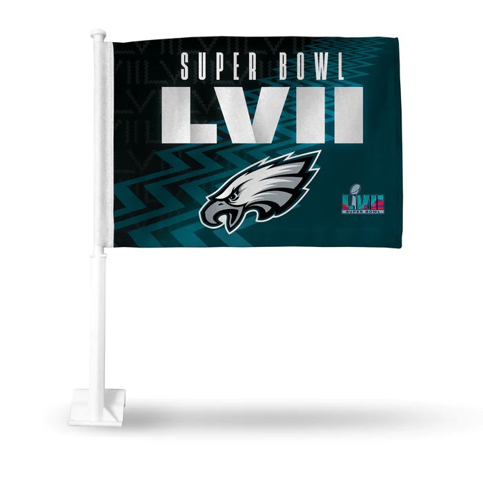 Philadelphia Eagles Super Bowl LVII Car Flag