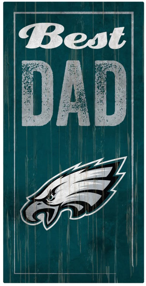 Philadelphia Eagles Dad Wood Sign