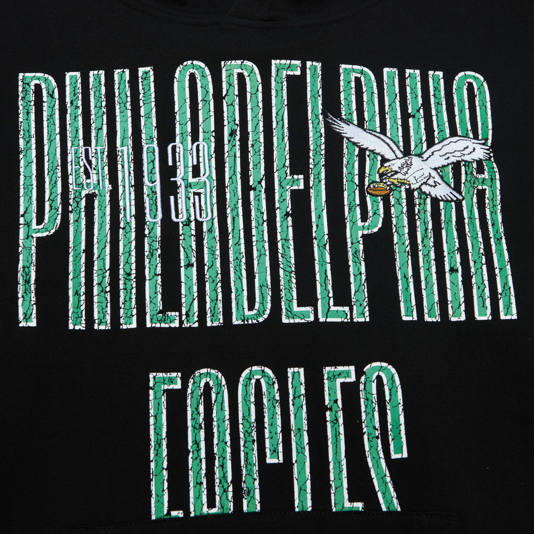 Philadelphia Eagles Mitchell & Ness Throwback OG Fleece 2.0 Hoodie