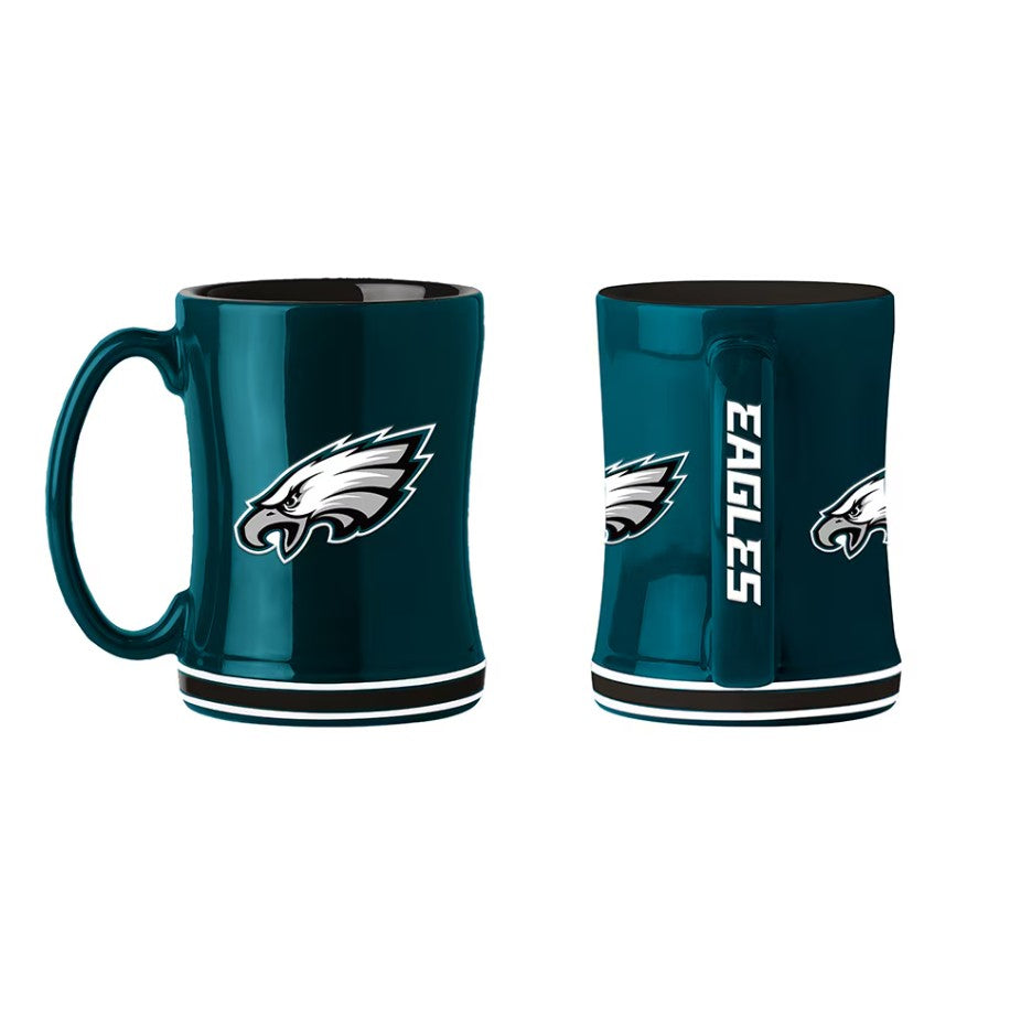 Philadelphia Eagles Green Logo Relief Coffee Mug