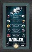 Dynasty Sports & Framing Framed Football Photos Philadelphia Eagles 2-Time Super Bowl Champions Legacy Bronze Coin Photo Mint