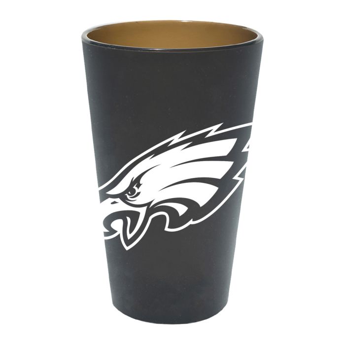 Philadelphia Eagles Smoke 16 oz Team Color Silicone Pint Glass