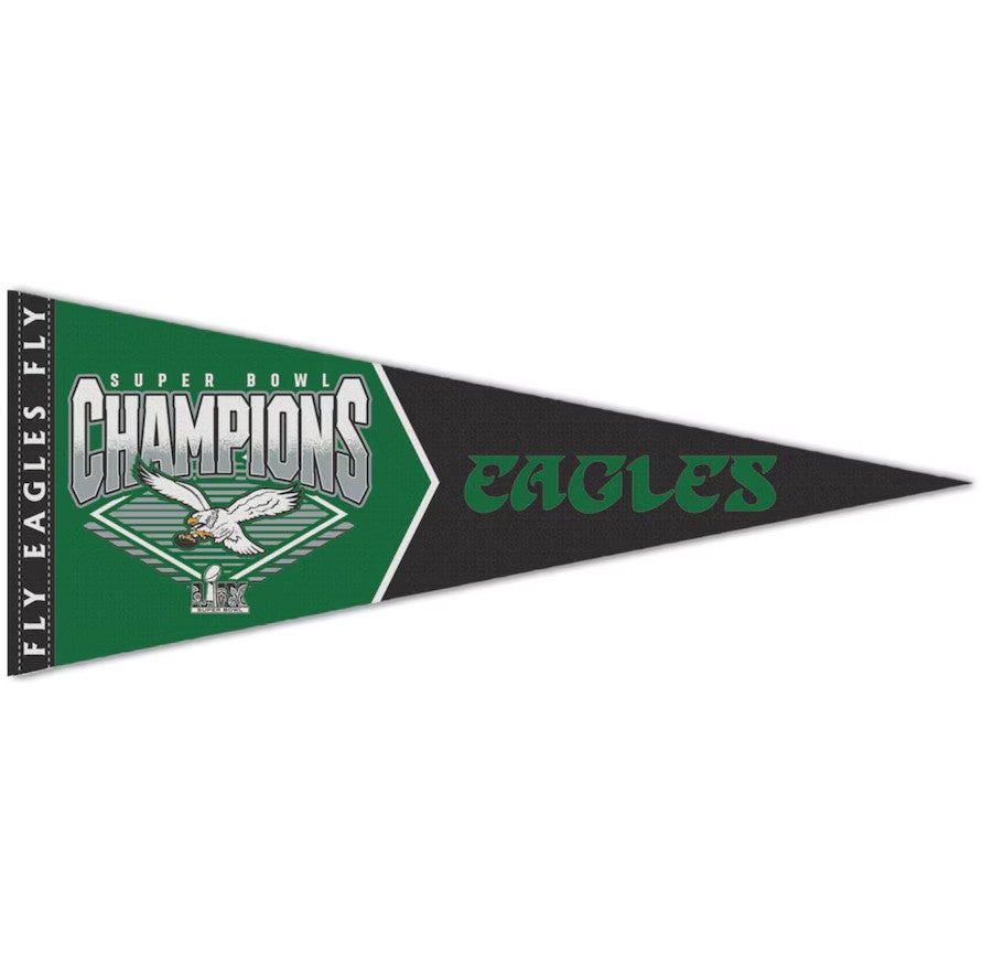 Philadelphia Eagles Super Bowl LIX Champions Retro Logo 12" x 30" Premium Pennant