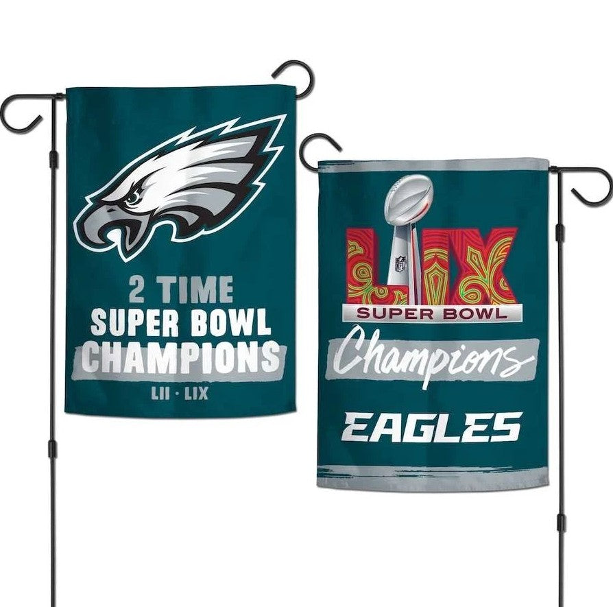 Philadelphia Eagles Super Bowl LIX Champions 12.5" x 18" Garden Flag