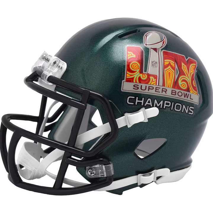 Philadelphia Eagles Super Bowl LIX Champions Riddell Speed Mini Helmet