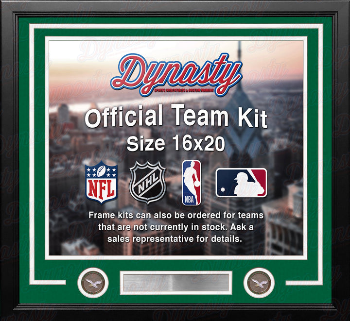 Philadelphia Eagles Throwback Custom NFL Football 16x20 Picture Frame Kit (Multiple Colors)