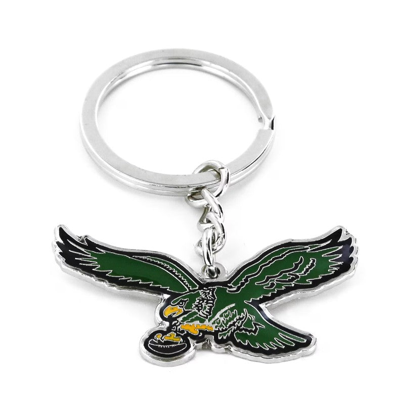 Philadelphia Eagles Throwback Metal Logo Keychain