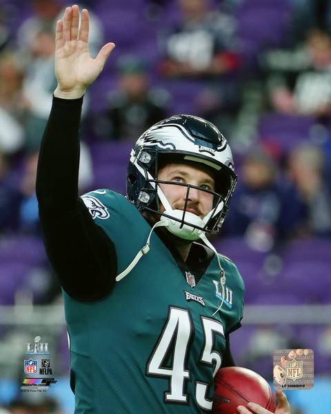Rick Lovato Philadelphia Eagles Super Bowl LII NFL Football 8" x 10" Photo