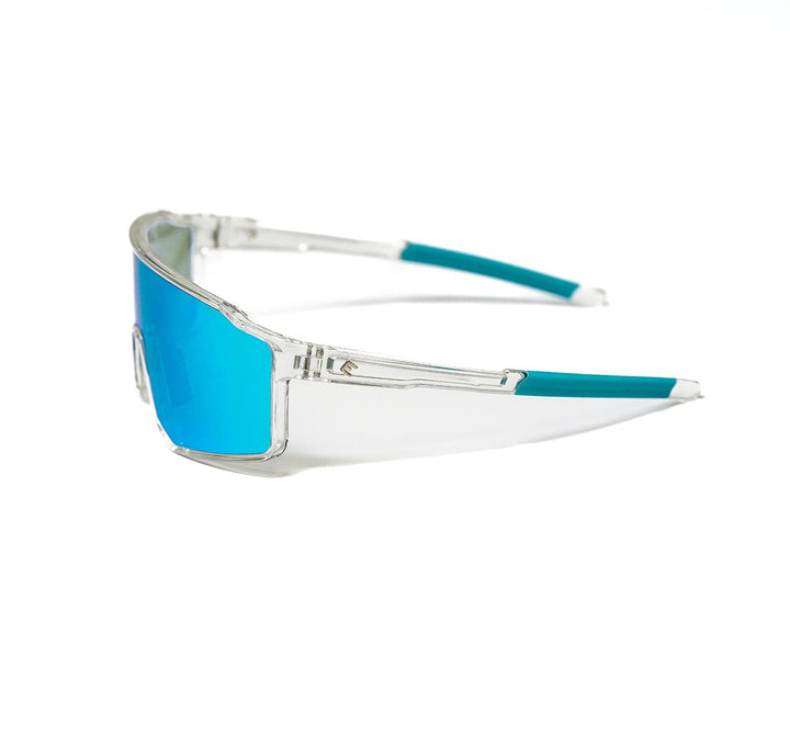 Elite Athletic Gear Sunglasses FLARE - Crystal Blue Polarized Sunglasses
