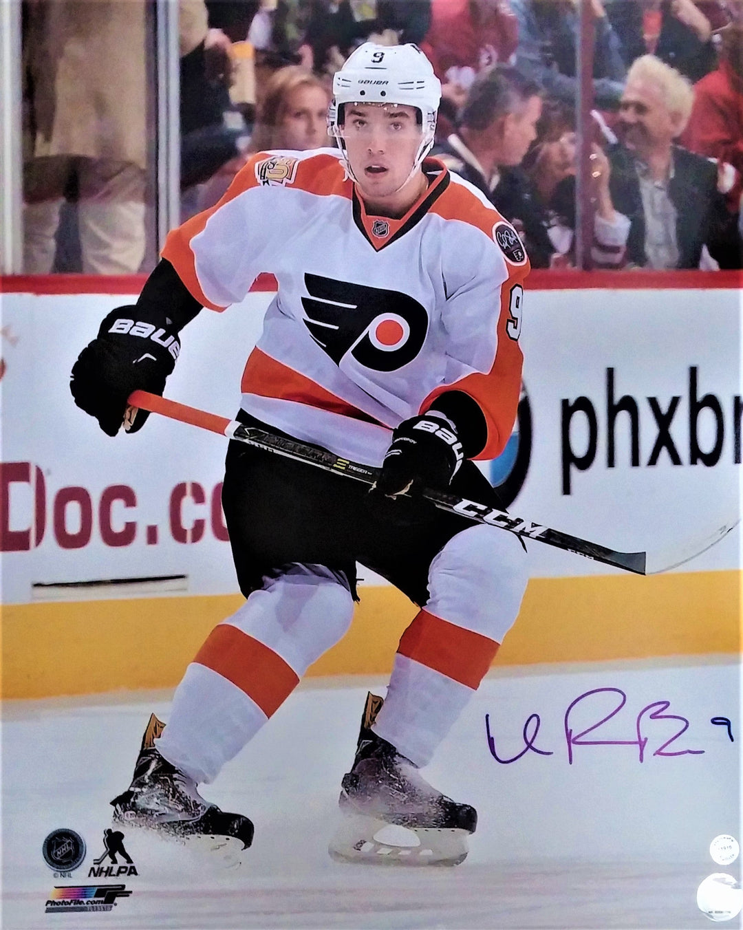 Ivan Provorov Skating Autographed Philadelphia Flyers 16" x 20" Hockey Photo