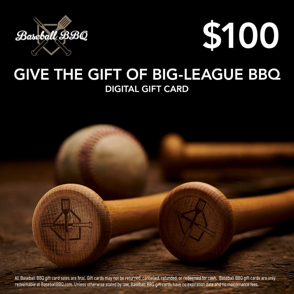 Baseball BBQ Gift Card
