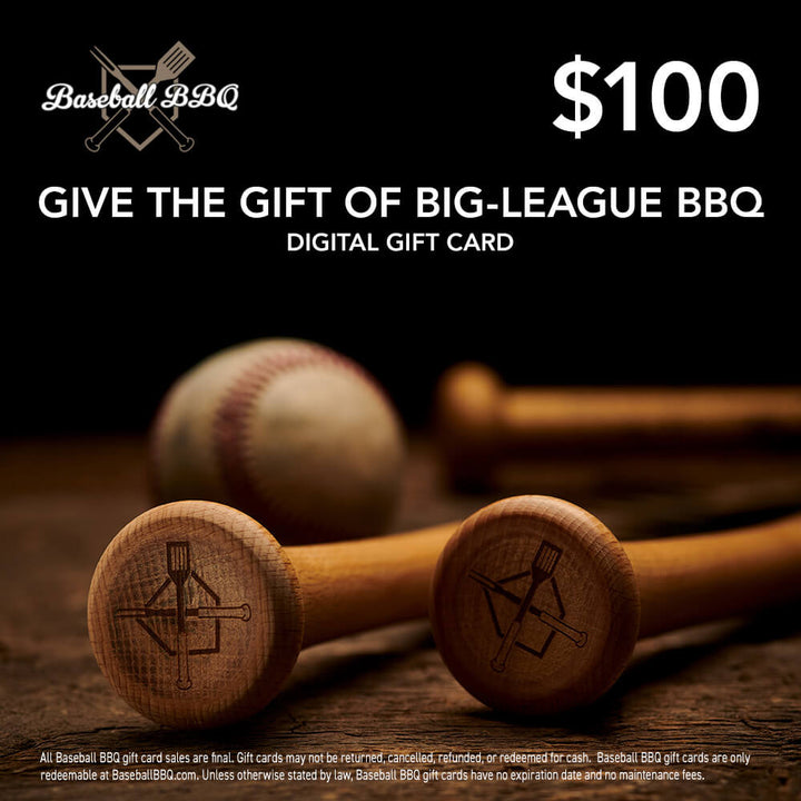 Baseball BBQ Gift Card