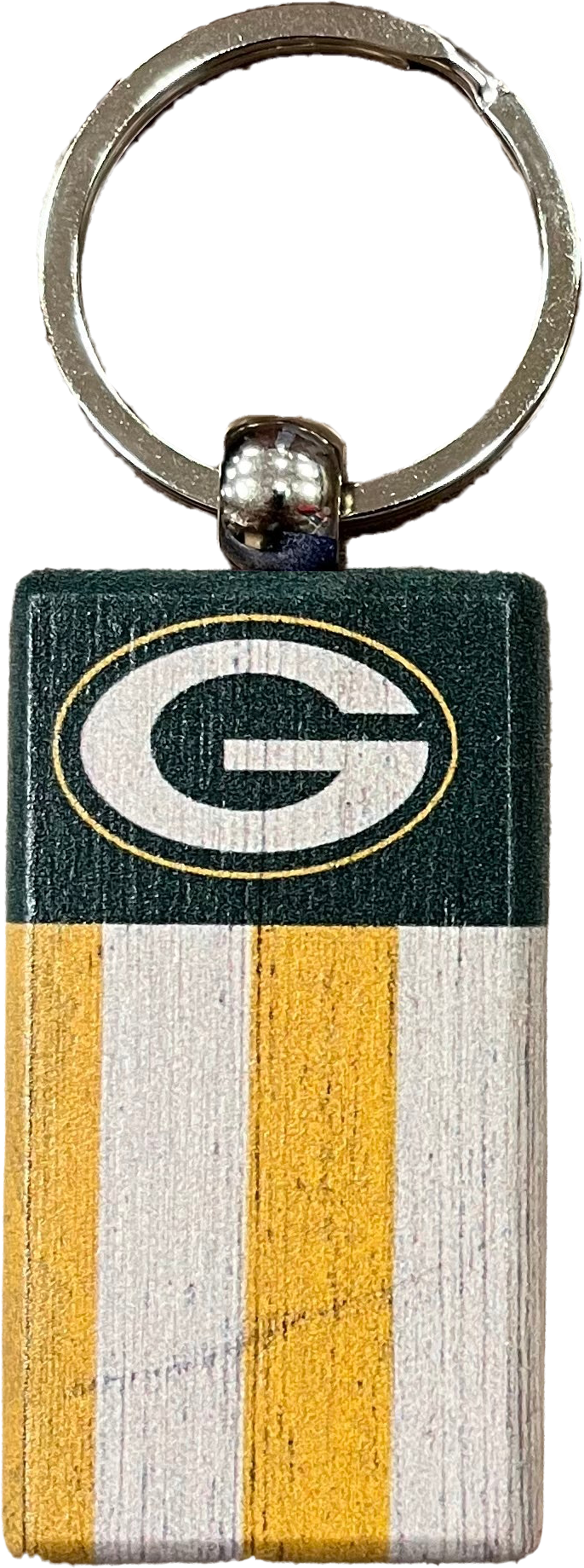 Green Bay Packers Rectangle Flag Keychain