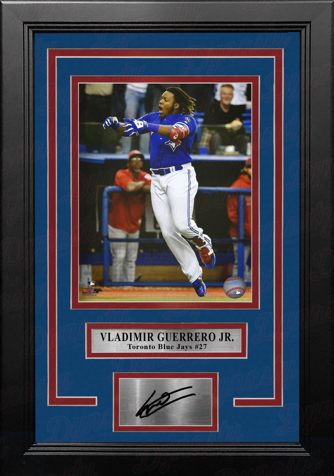 Vladimir Guerrero Jr. Walk-Off Home Run Toronto Blue Jays 11x14 Framed Photo with Engraved Autograph