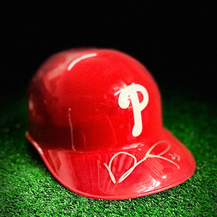 Darick Hall Philadelphia Phillies Autographed Helmet