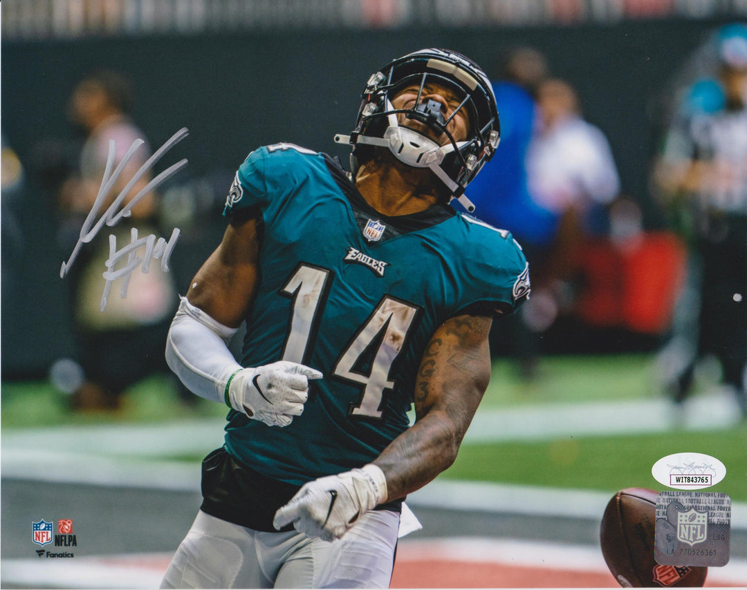 Kenneth Gainwell First Touchdown Philadelphia Eagles Autographed Football Photo - JSA Authenticated