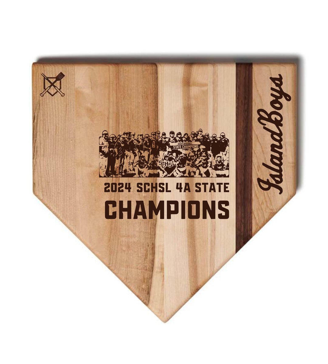 Island Boys State Champions 17in home plate