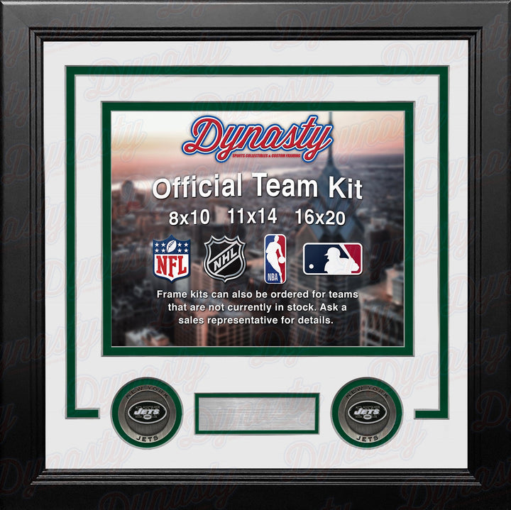 New York Jets Custom NFL Football 11x14 Picture Frame Kit (Multiple Colors)