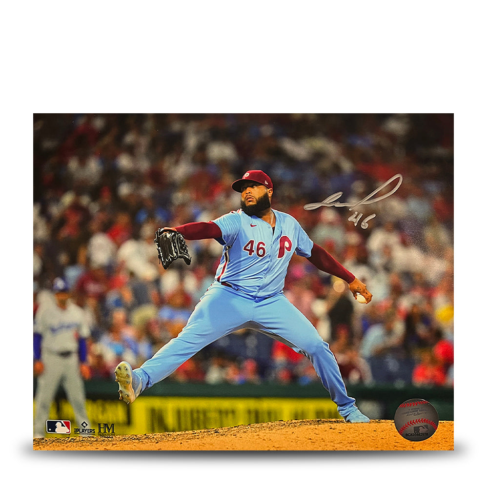 Jose Alvarado Throwback Action Autographed Philadelphia Phillies 11" x 14" Baseball Photo