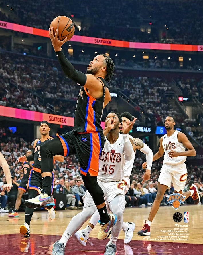 Jalen Brunson in Action New York Knicks 8" x 10" Basketball Photo