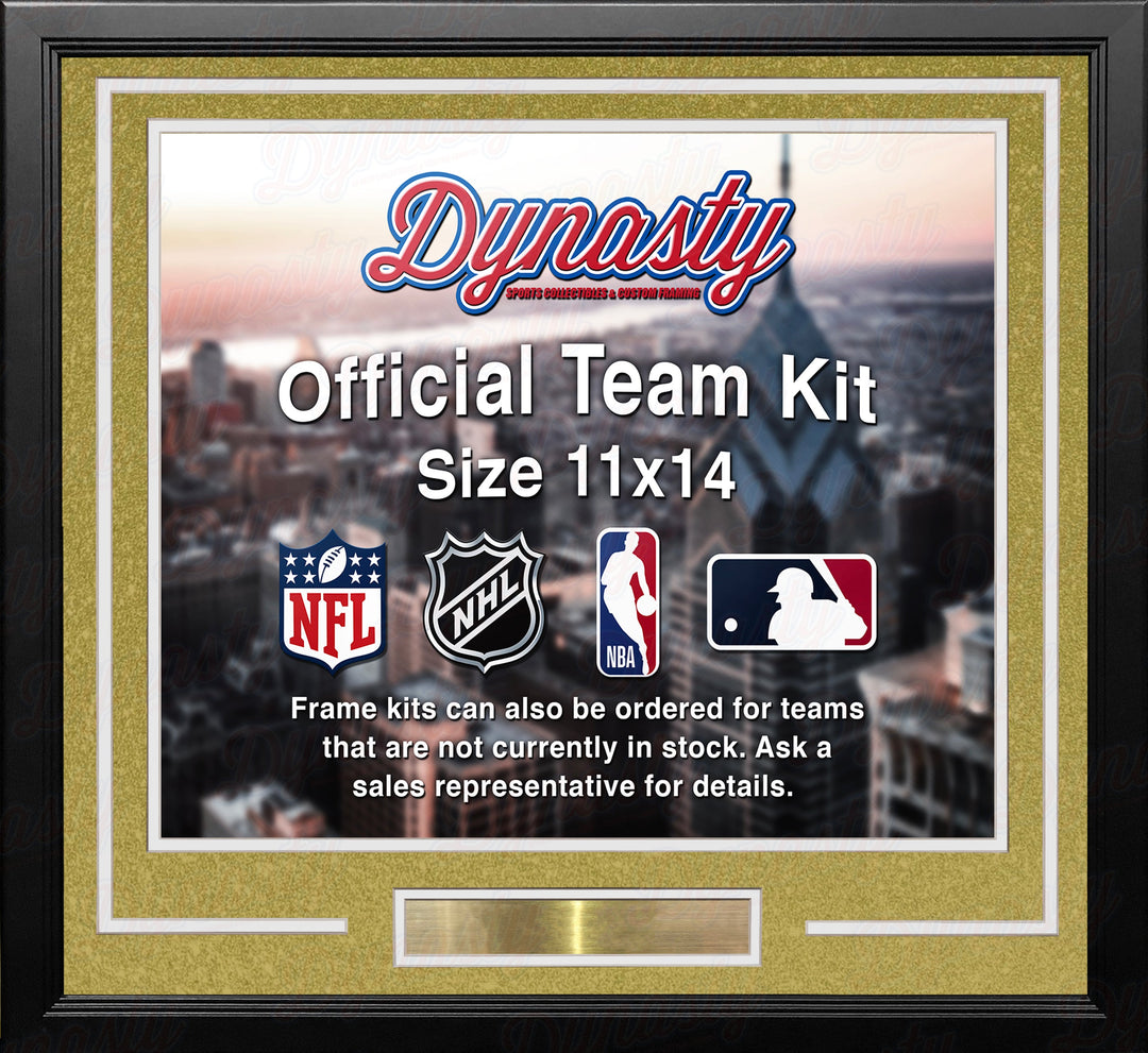 Vegas Golden Knights Gold Custom NHL Hockey 11x14 Picture Frame Kit