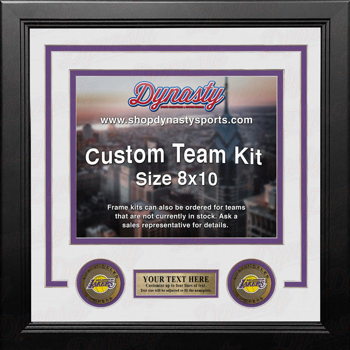 Los Angeles Lakers Custom NBA Basketball 8x10 Picture Frame Kit (Multiple Colors)