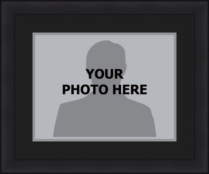 NHL Hockey Photo Picture Frame Kit - Los Angeles Kings (Black Matting, Silver Trim)