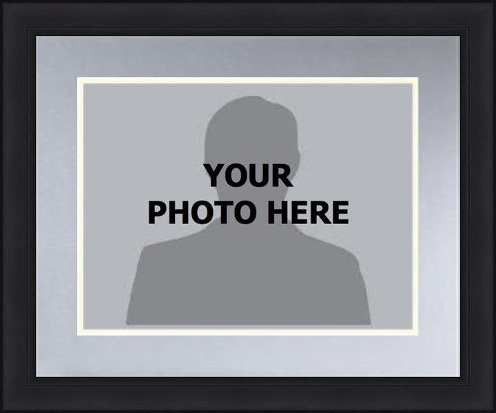 NHL Hockey Photo Picture Frame Kit - Los Angeles Kings (Silver Matting, White Trim)