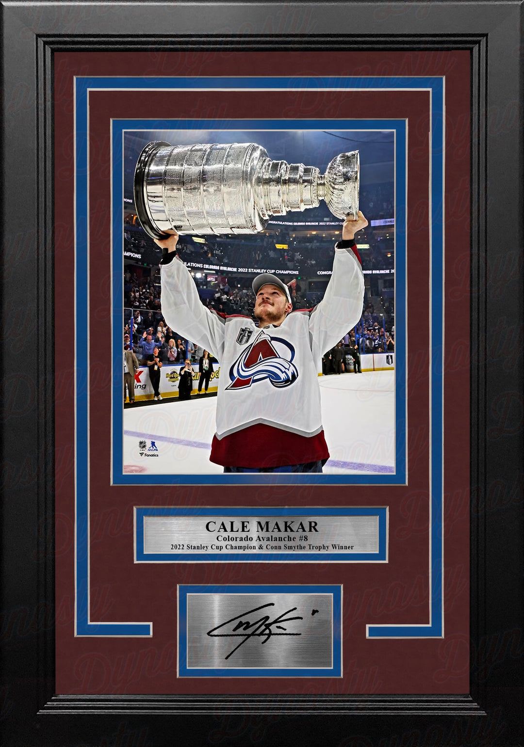 Cale Makar 2022 Stanley Cup Colorado Avalanche 8" x 10" Framed Hockey Photo with Engraved Autograph