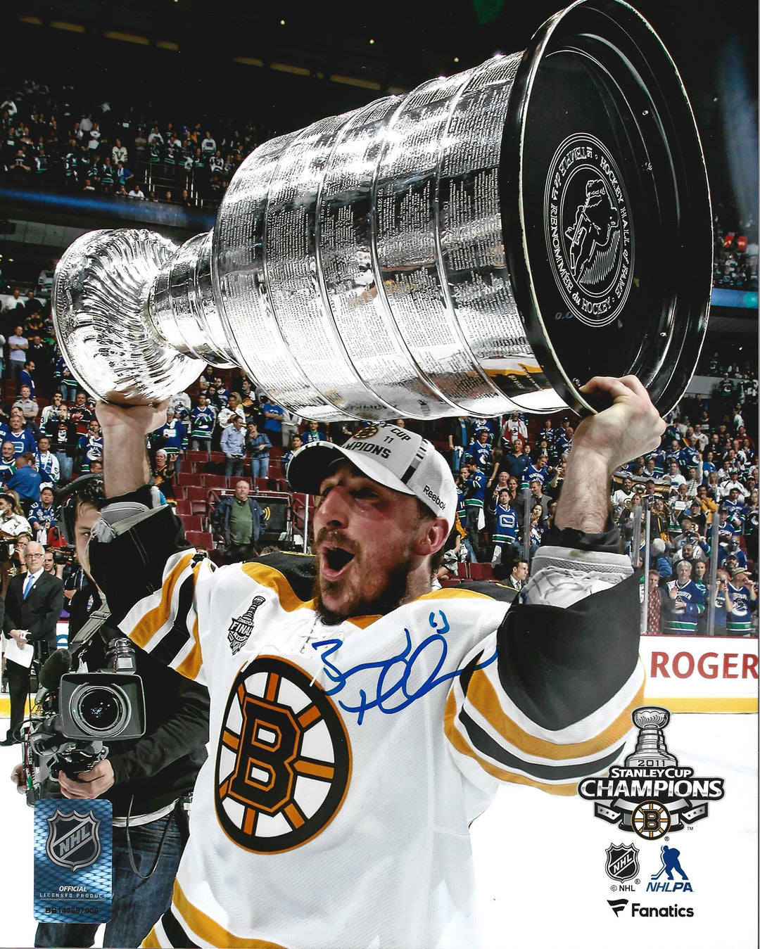 Brad Marchand 2011 Stanley Cup Boston Bruins Autographed 8" x 10" Hockey Photo