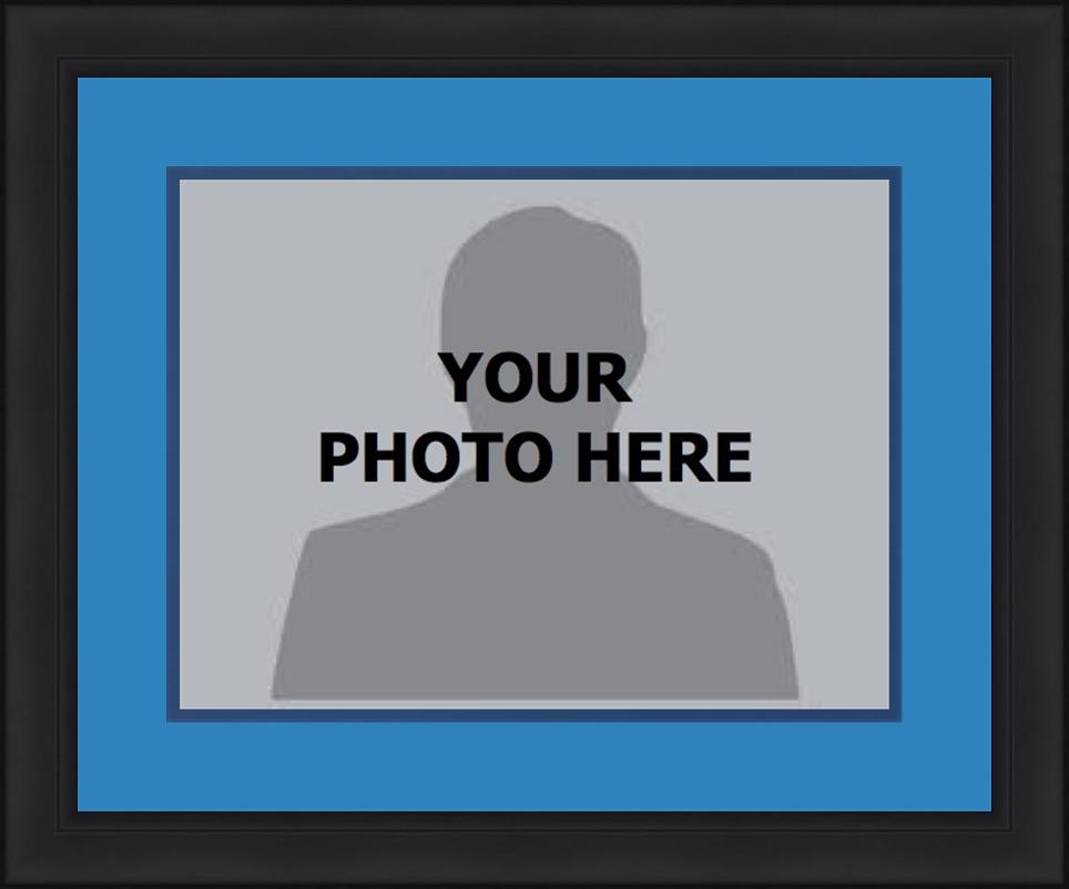 NBA Basketball Photo Picture Frame Kit - Memphis Grizzlies (Blue Matting, Navy Trim)