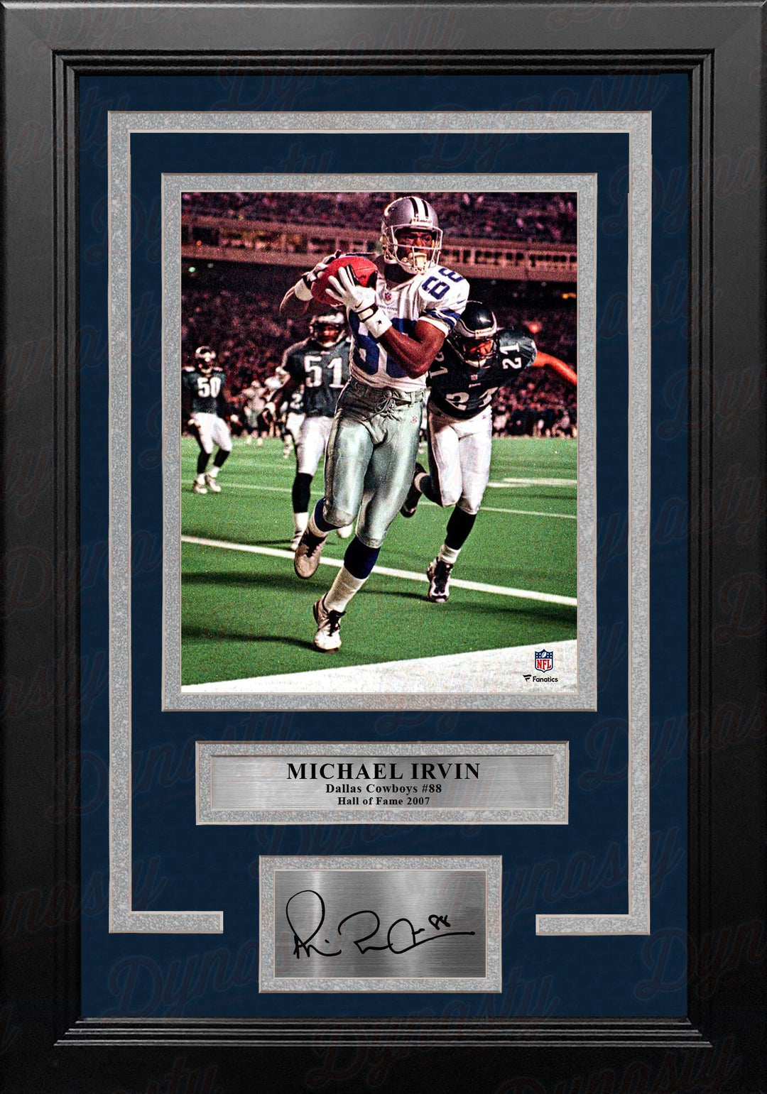 Michael Irvin v. The Eagles Dallas Cowboys 8" x 10" Framed Football Photo with Engraved Autograph