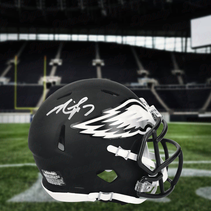 Michael Vick Philadelphia Eagles Autographed Alternate Black Speed Mini-Helmet