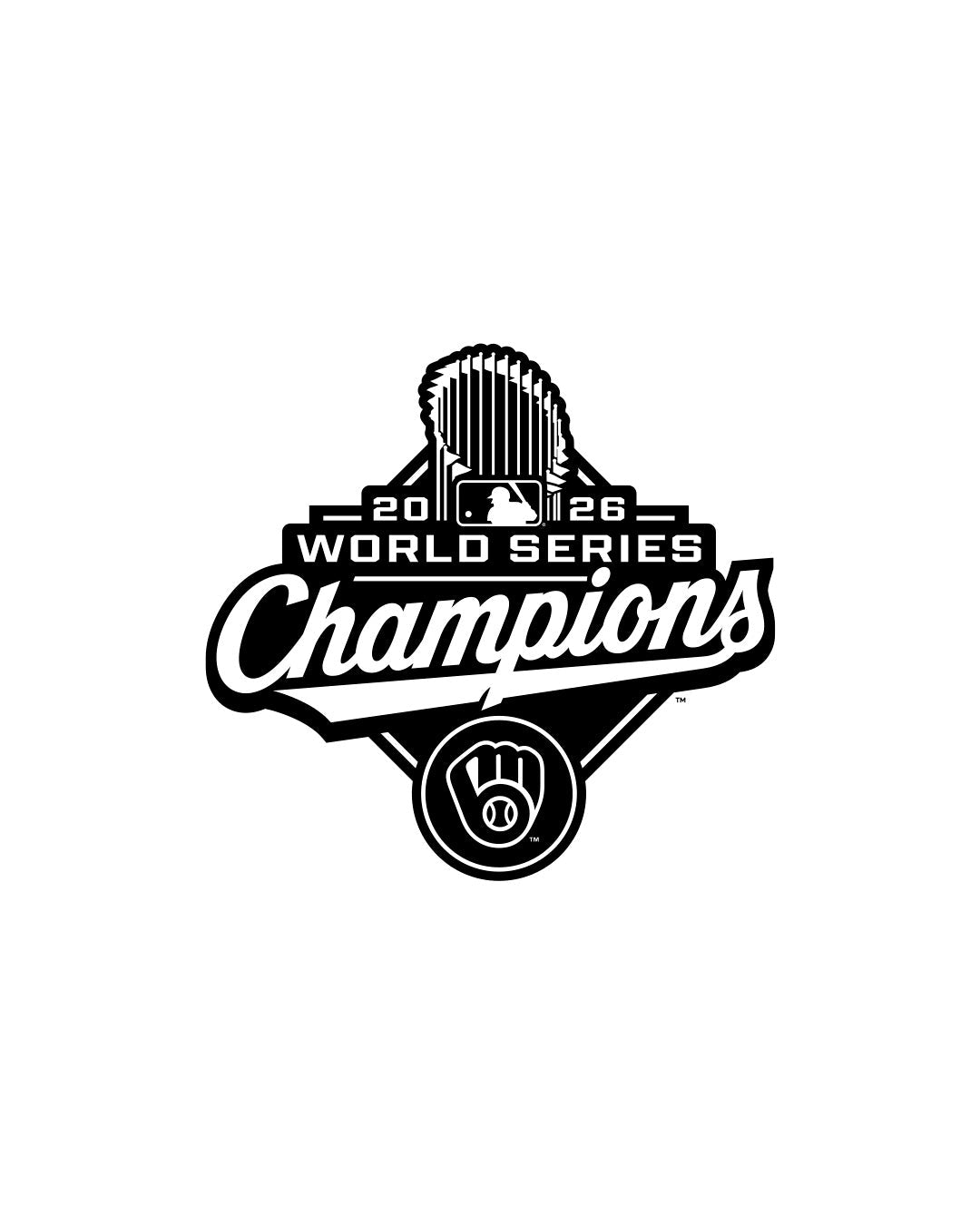Milwaukee Brewers 2026 World Series Champions Home Plates