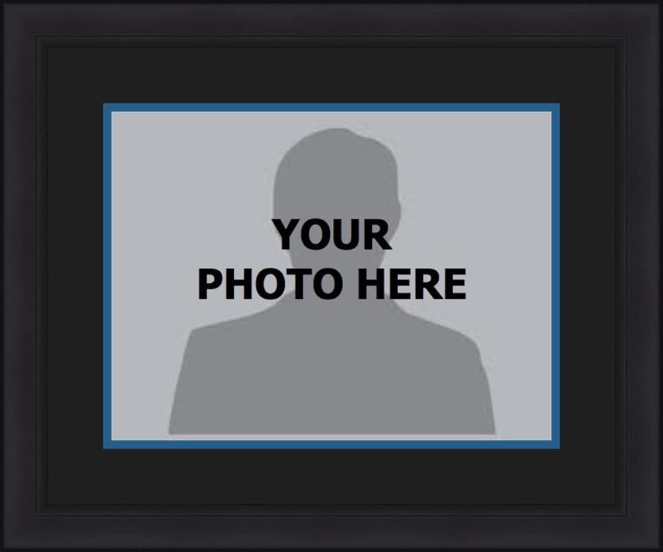 NBA Basketball Photo Picture Frame Kit - Indiana Pacers (Black Matting, Navy Trim)