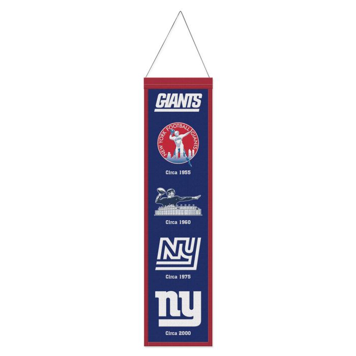 New York Giants 8" x 32" Wool Banner