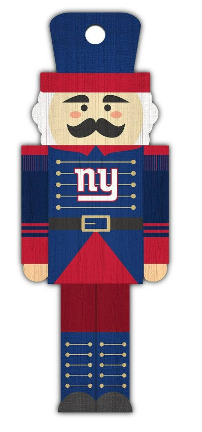 New York Giants Wood Nutcracker Ornament