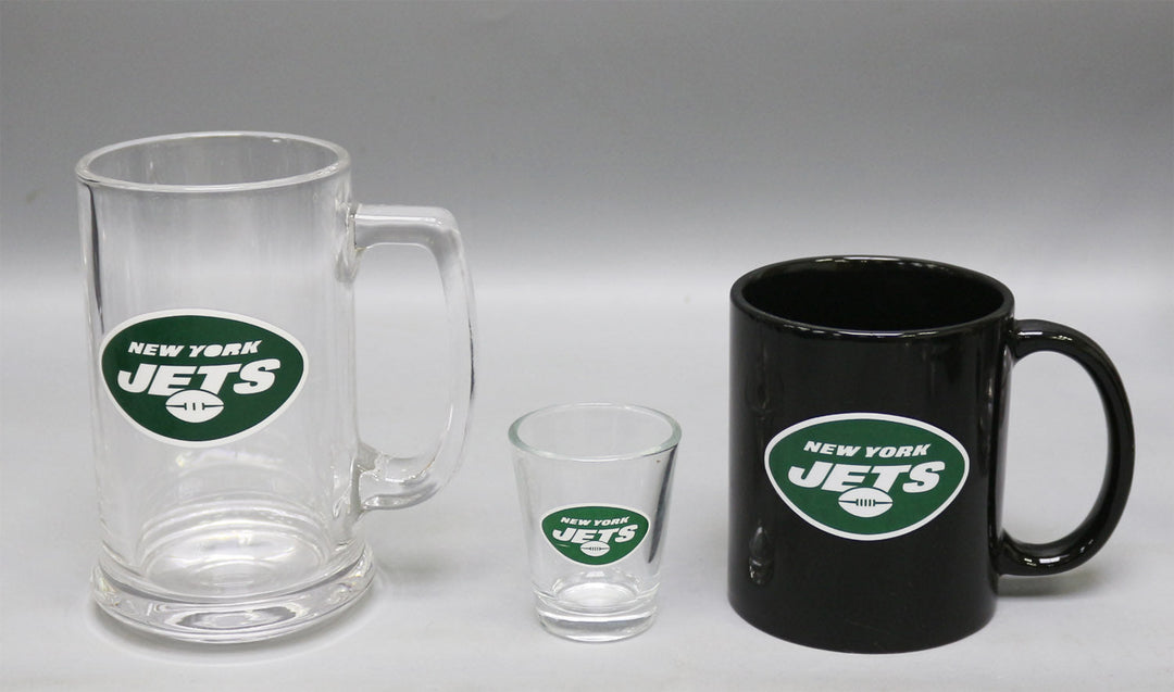 New York Jets 3-Piece Glassware Gift Set