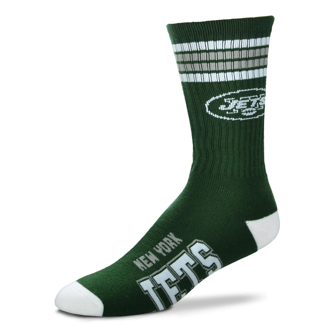 New York Jets Men's 4 Stripe Deuce Socks