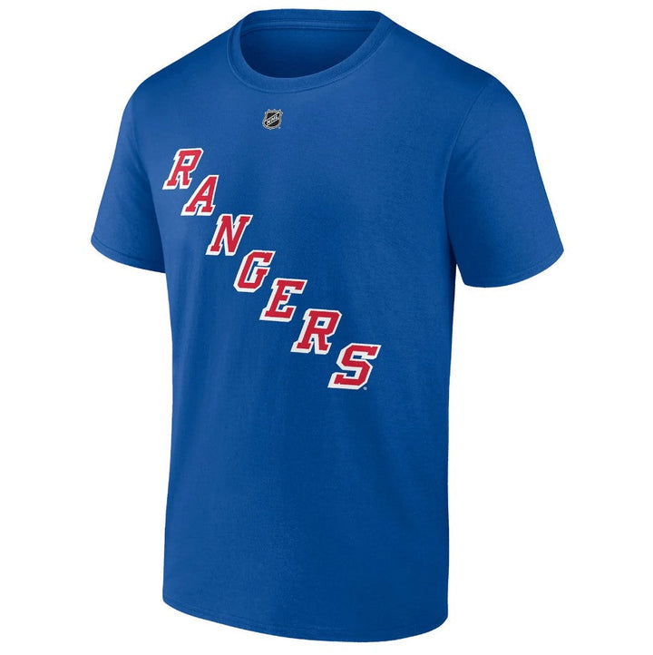 Patrick Kane New York Rangers Authentic Stack Name & Number T-Shirt - Blue