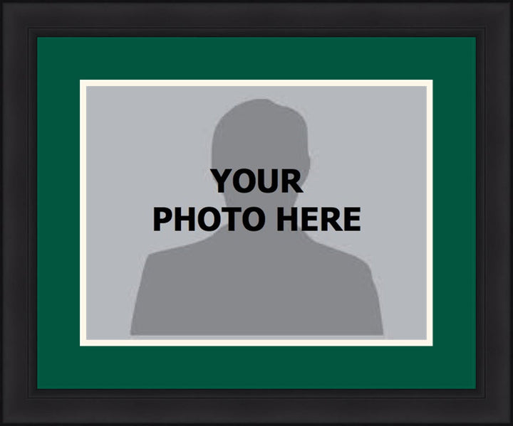 MLB Baseball Photo Picture Frame Kit - Oakland Athletics (Green Matting, White Trim)