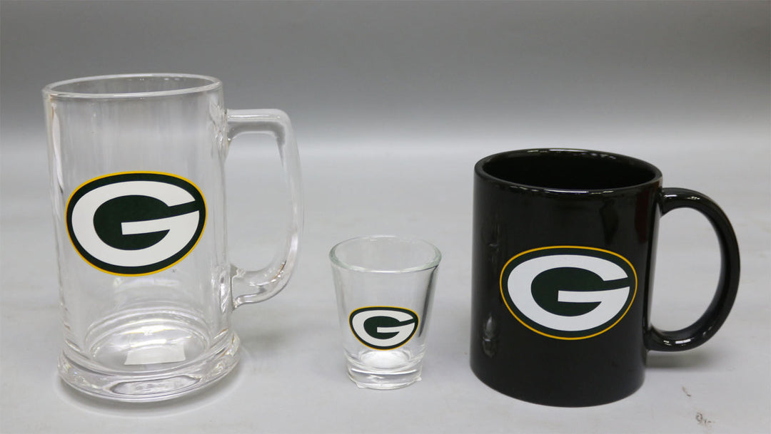 Green Bay Packers 3-Piece Glassware Gift Set